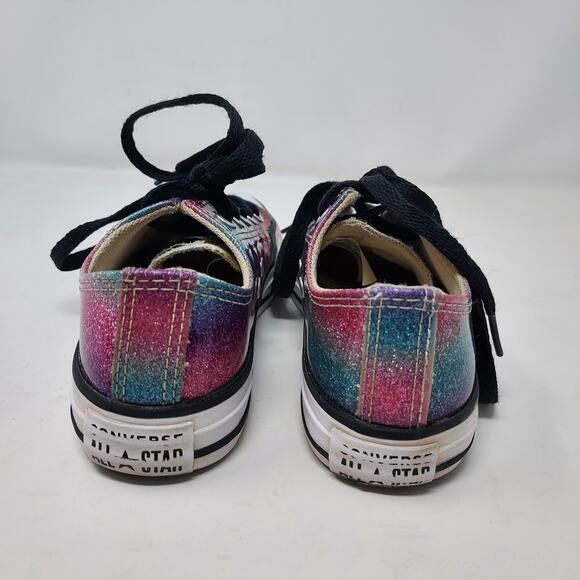 Converse Ombre Glitter Sneakers Size 1 - Picture 6 of 9